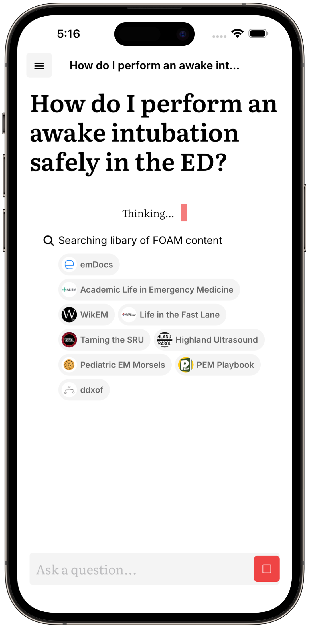 FOAM Cortex app screenshot